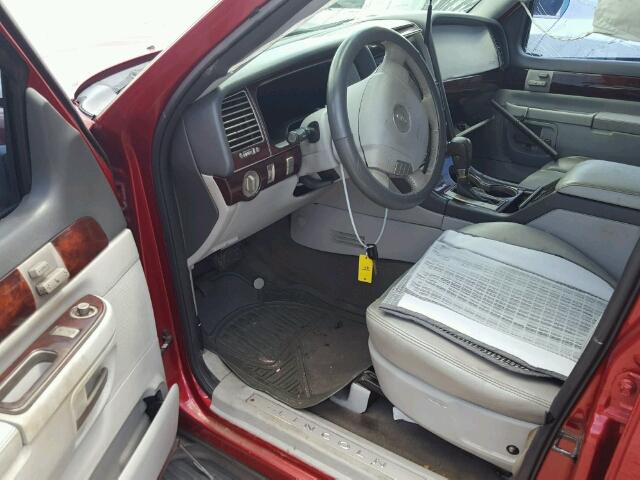 5LMEU68H94ZJ22874 - 2004 LINCOLN AVIATOR 红色 照片 9
