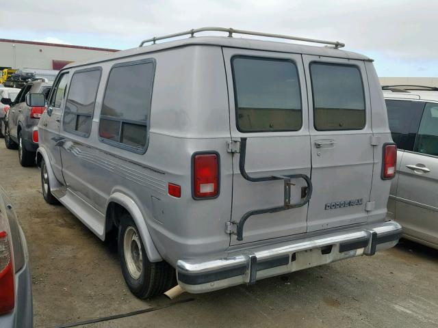 2B6HB21Y0NK116032 - 1992 DODGE RAM VAN B2 GRAY photo 3