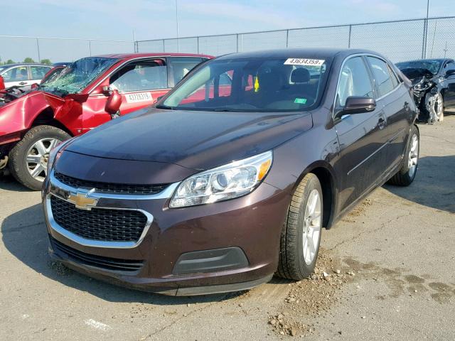1G11C5SLXFF193286 - 2015 CHEVROLET MALIBU 1LT 棕色 照片 2