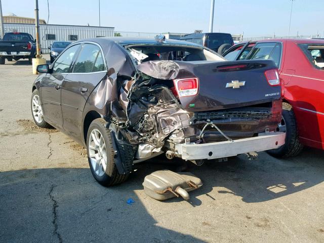 1G11C5SLXFF193286 - 2015 CHEVROLET MALIBU 1LT 棕色 照片 3