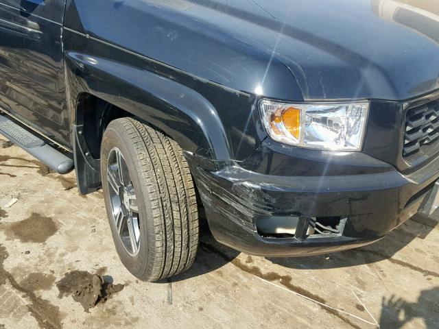 5FPYK1F70DB003115 - 2013 HONDA RIDGELINE BLACK photo 9