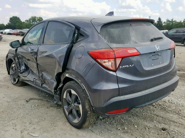 3CZRU6H53JG726182 - 2018 HONDA HR-V EX GRAY photo 3