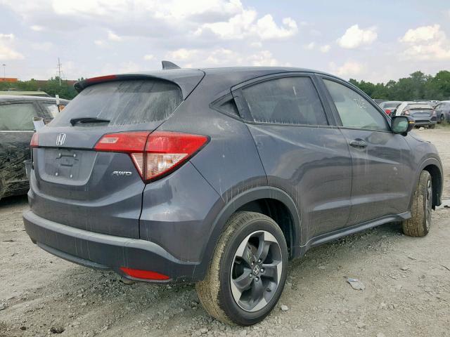 3CZRU6H53JG726182 - 2018 HONDA HR-V EX GRAY photo 4