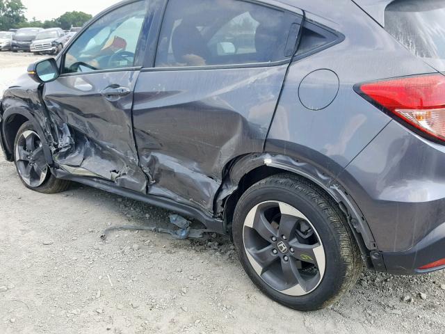 3CZRU6H53JG726182 - 2018 HONDA HR-V EX GRAY photo 9