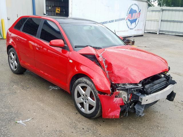 WAUHF78P06A063515 - 2006 AUDI A3 2 RED photo 1