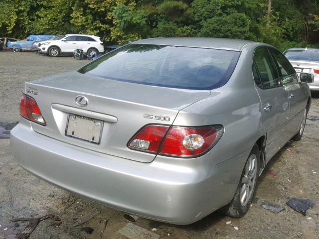 JTHBF30G836017523 - 2003 LEXUS ES 300 SILVER photo 4