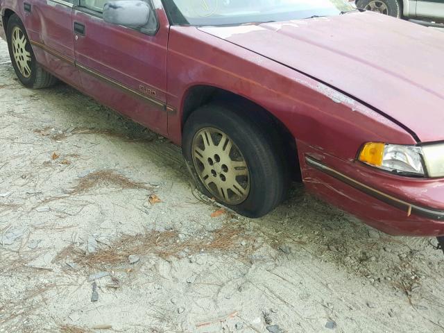 2G1WN54T3P1145215 - 1993 CHEVROLET LUMINA EUR RED photo 10