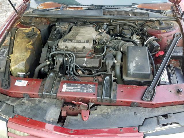 2G1WN54T3P1145215 - 1993 CHEVROLET LUMINA EUR RED photo 7