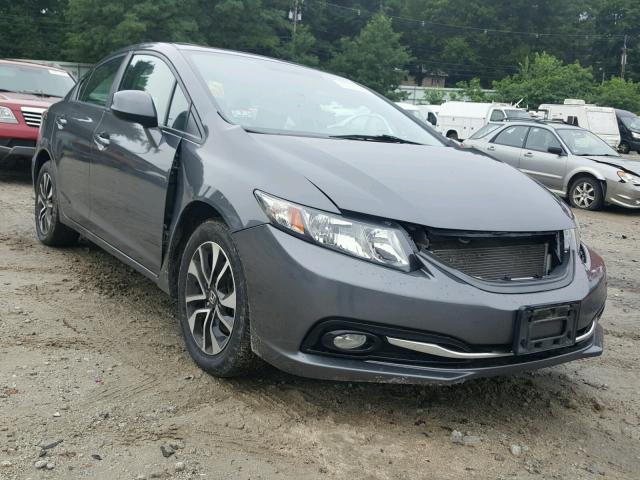 2HGFB2F98DH535148 - 2013 HONDA CIVIC EXL GRAY photo 1