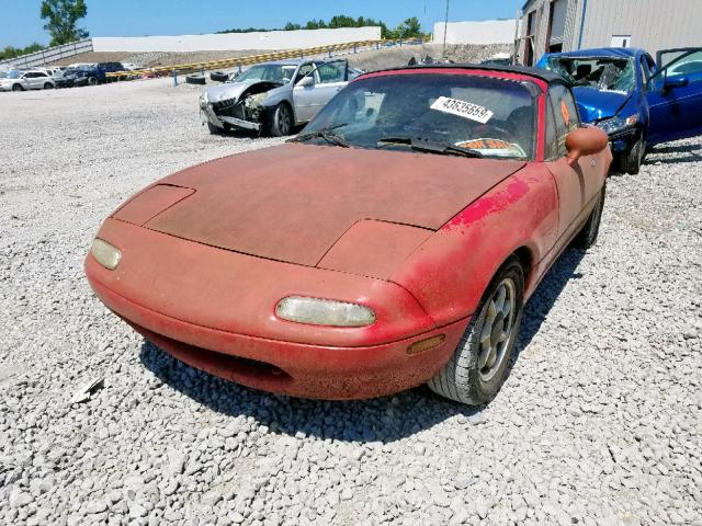 JM1NA351XL0134797 - 1990 MAZDA MX-5 MIATA RED photo 2