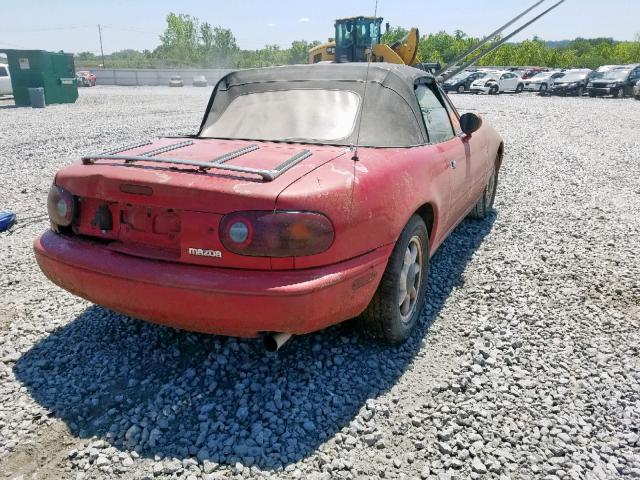 JM1NA351XL0134797 - 1990 MAZDA MX-5 MIATA RED photo 4