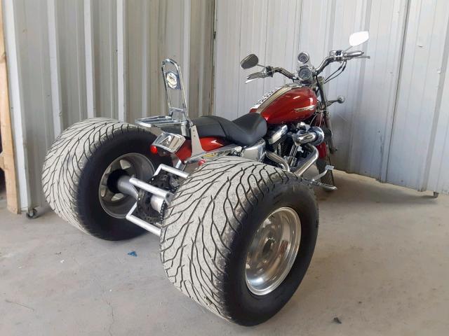 1HD1CT3158K457547 - 2008 HARLEY-DAVIDSON XL1200 C RED photo 4