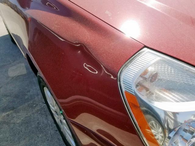 KNDMG4C74E6554644 - 2014 KIA SEDONA LX RED photo 9