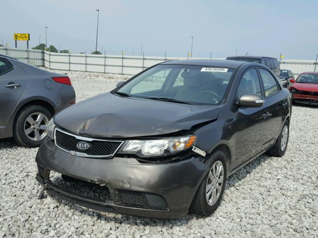 KNAFU4A23A5214827 - 2010 KIA FORTE EX GRAY photo 2