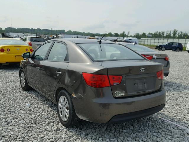 KNAFU4A23A5214827 - 2010 KIA FORTE EX GRAY photo 3