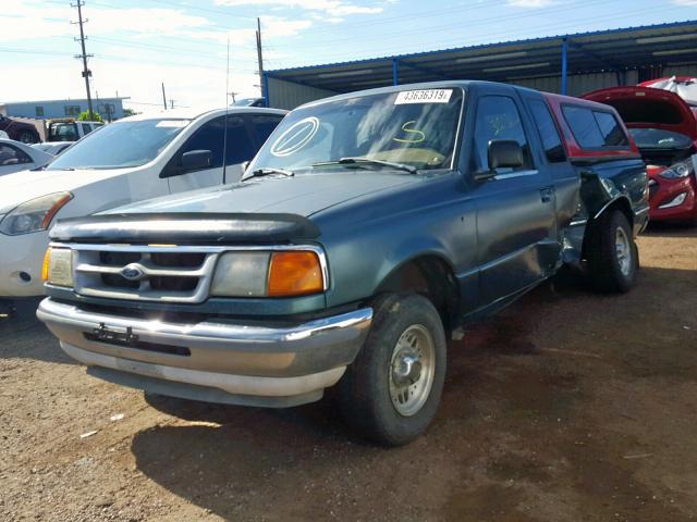 1FTCR14X4SPA12677 - 1995 FORD RANGER SUP GREEN photo 2