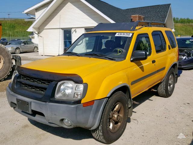 5N1ED28YX3C664563 - 2003 NISSAN XTERRA XE YELLOW photo 2