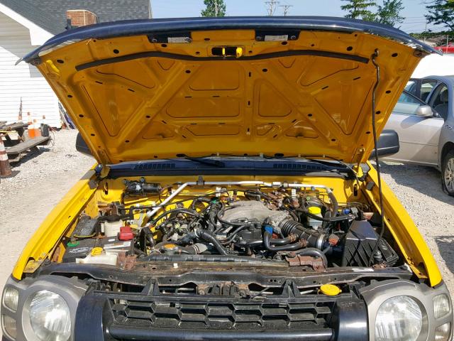 5N1ED28YX3C664563 - 2003 NISSAN XTERRA XE YELLOW photo 7