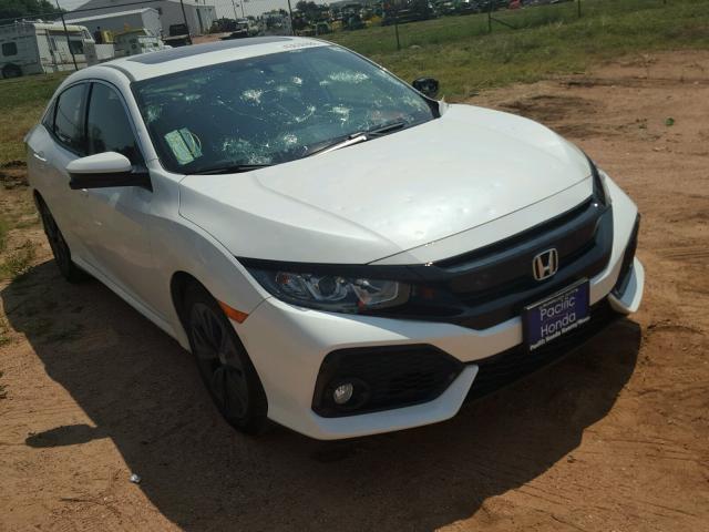 SHHFK7H76JU420300 - 2018 HONDA CIVIC EXL WHITE photo 1