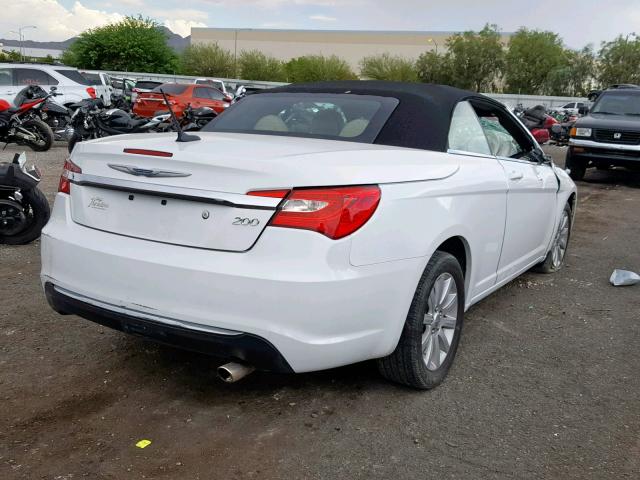 1C3BCBEBXDN511766 - 2013 CHRYSLER 200 TOURIN WHITE photo 4