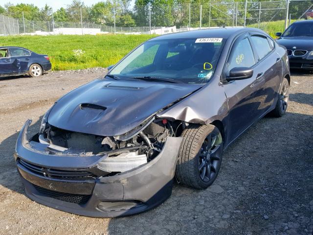 1C3CDFFH4GD796258 - 2016 DODGE DART SXT S GRAY photo 2