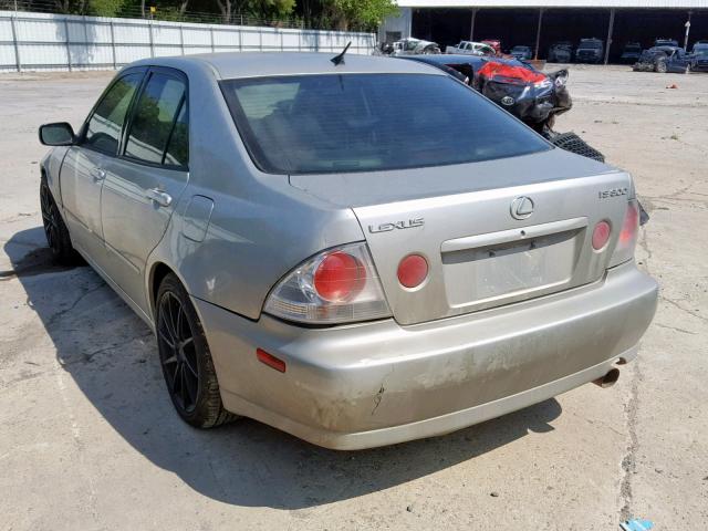 JTHBD182610029527 - 2001 LEXUS IS 300 SILVER photo 3