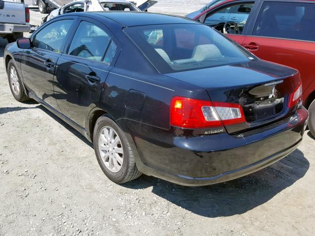 4A32B2FF5BE025392 - 2011 MITSUBISHI GALANT FE BLACK photo 3