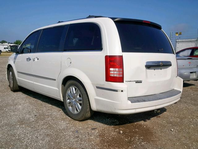 2A8HR64X88R614677 - 2008 CHRYSLER TOWN & COU WHITE photo 3