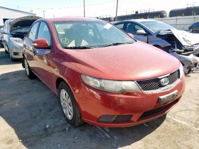 KNAFU4A25A5144666 - 2010 KIA FORTE EX RED photo 1