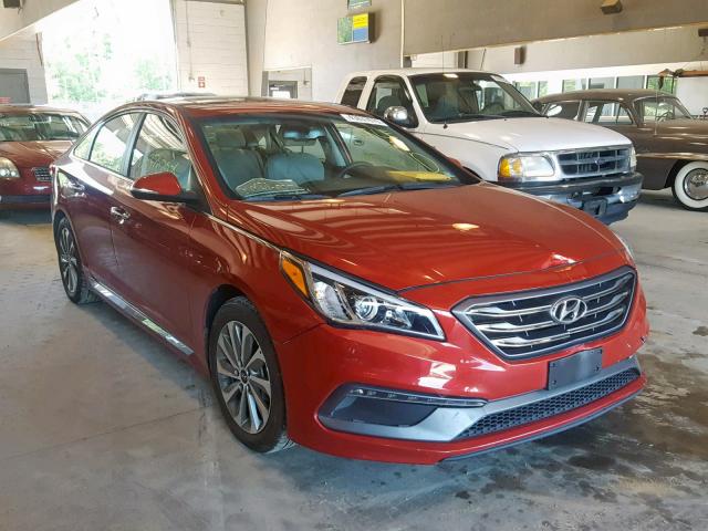 5NPE34AF4HH538285 - 2017 HYUNDAI SONATA SPO RED photo 1