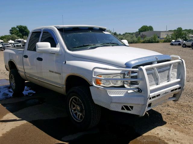 3D7KS28C25G791170 - 2005 DODGE RAM 2500 S WHITE photo 1