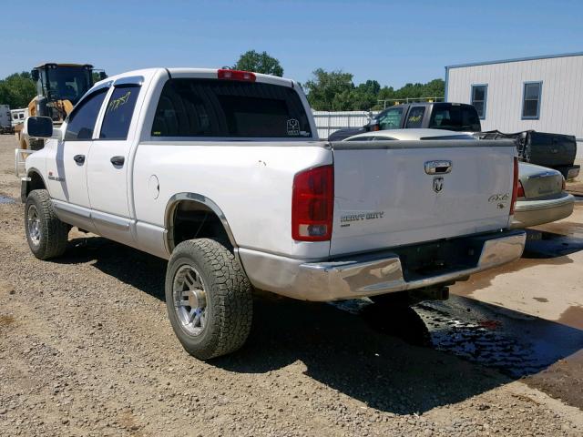 3D7KS28C25G791170 - 2005 DODGE RAM 2500 S WHITE photo 3