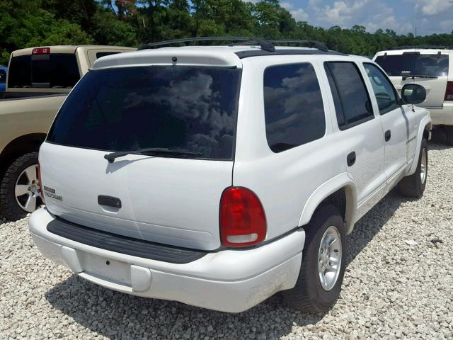 1B4HR28Y4YF116905 - 2000 DODGE DURANGO WHITE photo 4