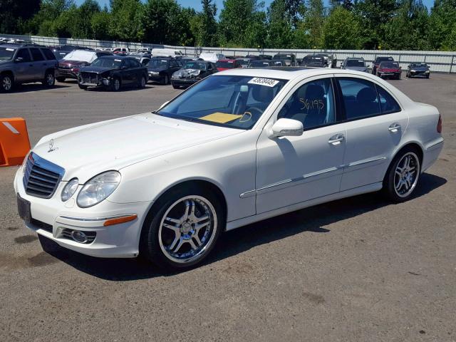 WDBUF56X17B047584 - 2007 MERCEDES-BENZ E 350 WHITE photo 2