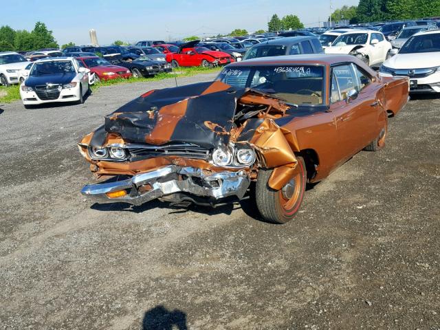 RM21H9A116829 - 1969 PLYMOUTH ROADRUNNER BROWN photo 2