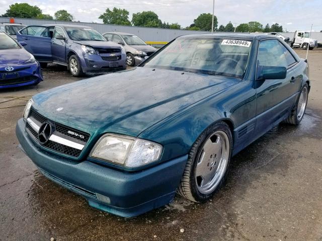 WDBFA67E5RF096387 - 1994 MERCEDES-BENZ SL 500 GREEN photo 2