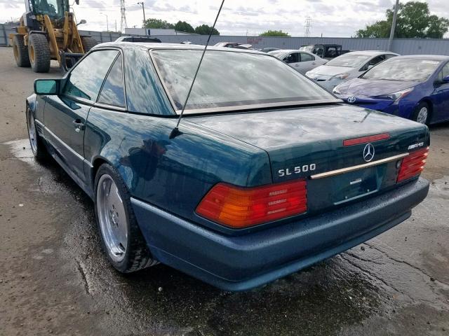 WDBFA67E5RF096387 - 1994 MERCEDES-BENZ SL 500 GREEN photo 3