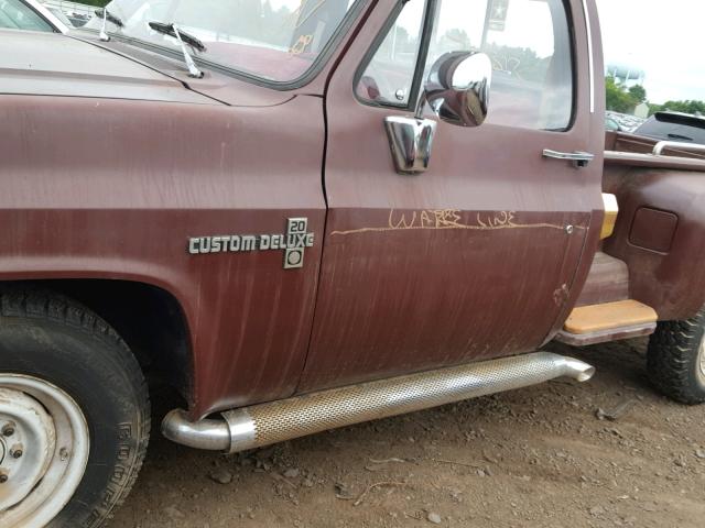 2GCEC24D9C1197619 - 1982 CHEVROLET C20 BROWN photo 10