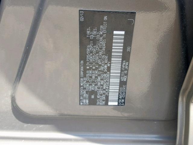 JTLZE4FE6DJ033804 - 2013 TOYOTA SCION XB 棕色 照片 10