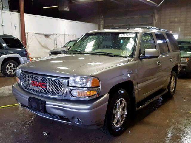 1GKEK63U72J327353 - 2002 GMC DENALI BEIGE photo 2