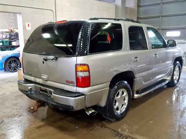 1GKEK63U72J327353 - 2002 GMC DENALI BEIGE photo 4