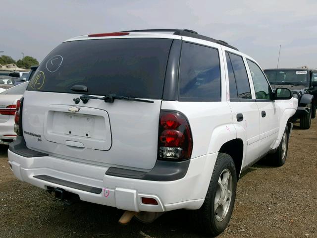 1GNDS13S262355786 - 2006 CHEVROLET TRAILBLAZE WHITE photo 4