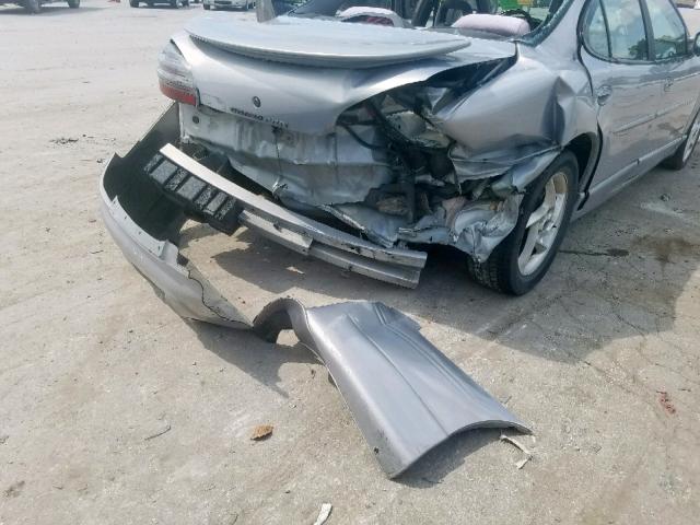 1G2WP52K5YF137188 - 2000 PONTIAC GRAND PRIX SILVER photo 9