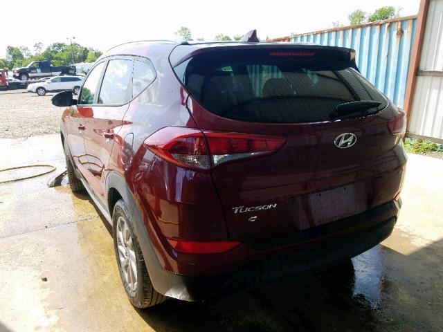 KM8J3CA41JU813741 - 2018 HYUNDAI TUCSON SEL RED photo 3