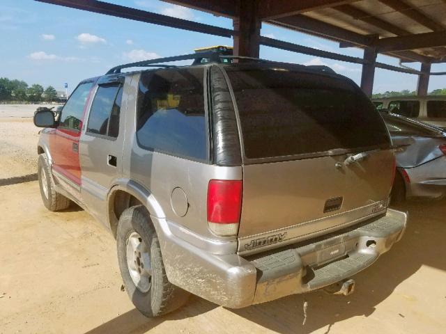 1GKDT13W0W2572525 - 1998 GMC ENVOY GRAY photo 3