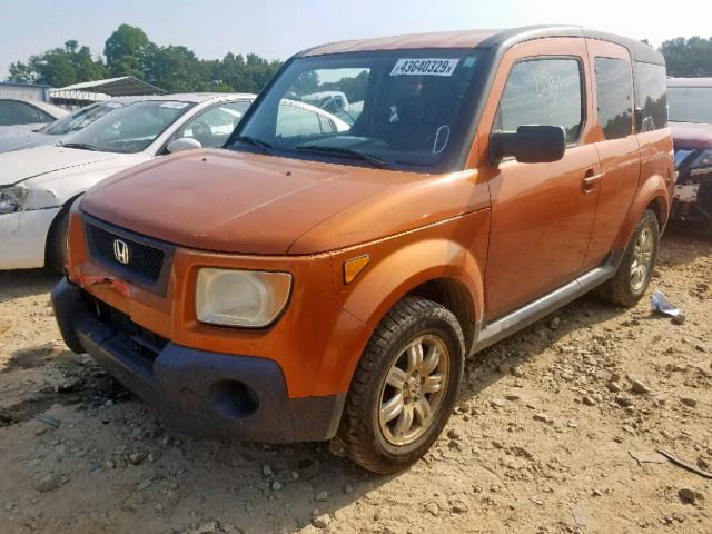 5J6YH287X6L009511 - 2006 HONDA ELEMENT EX ORANGE photo 2