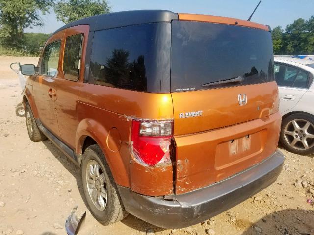 5J6YH287X6L009511 - 2006 HONDA ELEMENT EX ORANGE photo 3