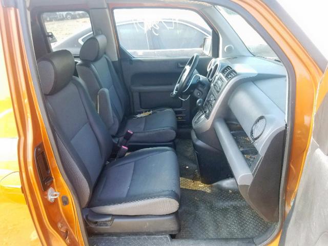 5J6YH287X6L009511 - 2006 HONDA ELEMENT EX ORANGE photo 5