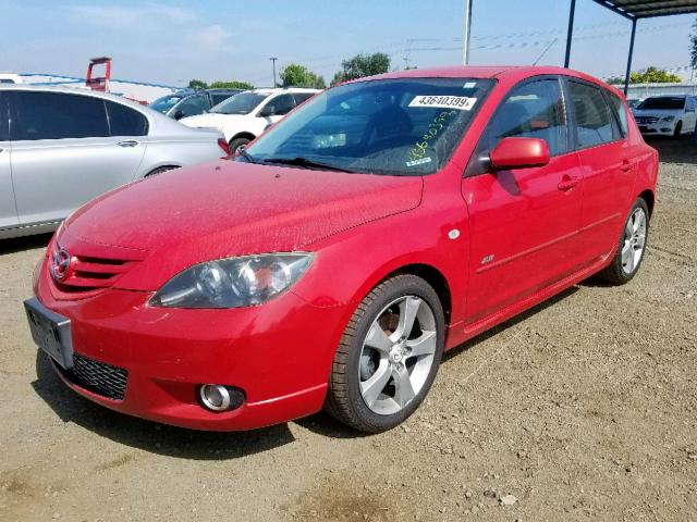 JM1BK144061507893 - 2006 MAZDA 3 HATCHBAC RED photo 2