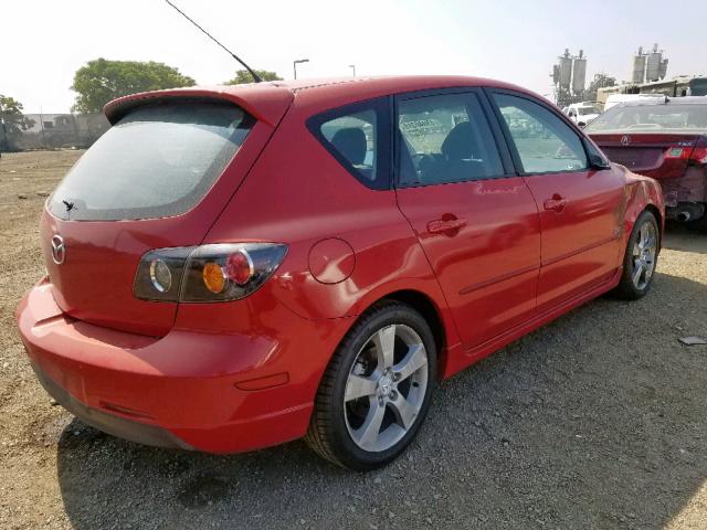 JM1BK144061507893 - 2006 MAZDA 3 HATCHBAC RED photo 4